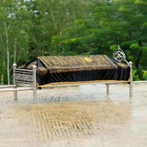 খাটিয়া গিলাফ কালো (কালেমাখচিত)